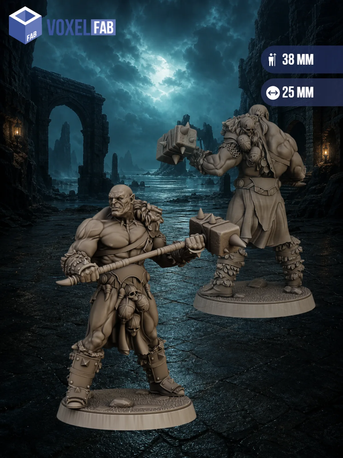 Стражи Древних Земель Набор для настольных игр ДнД (DnD),Pathfinder, НРИ. Масштаб 32 мм (1:56). Миниатюр — фото 4