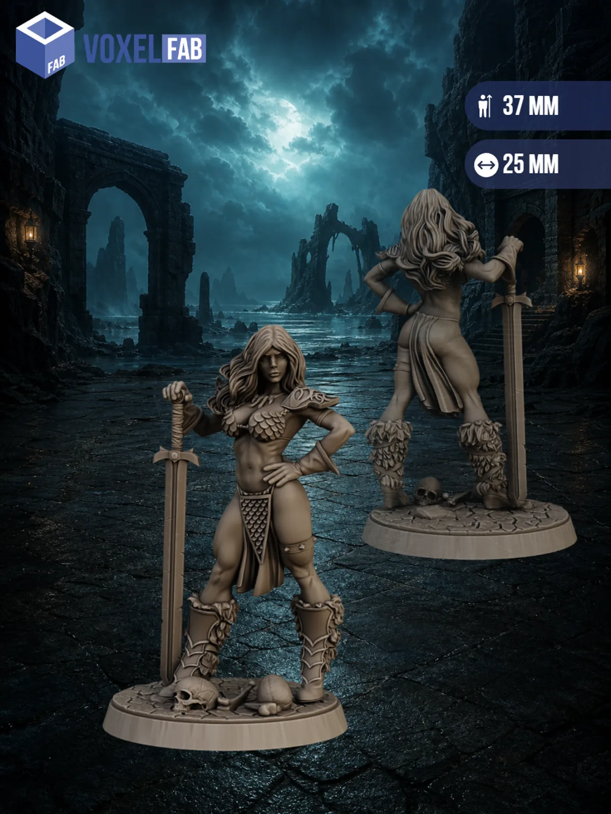 Стражи Древних Земель Набор для настольных игр ДнД (DnD),Pathfinder, НРИ. Масштаб 32 мм (1:56). Миниатюр — фото 5