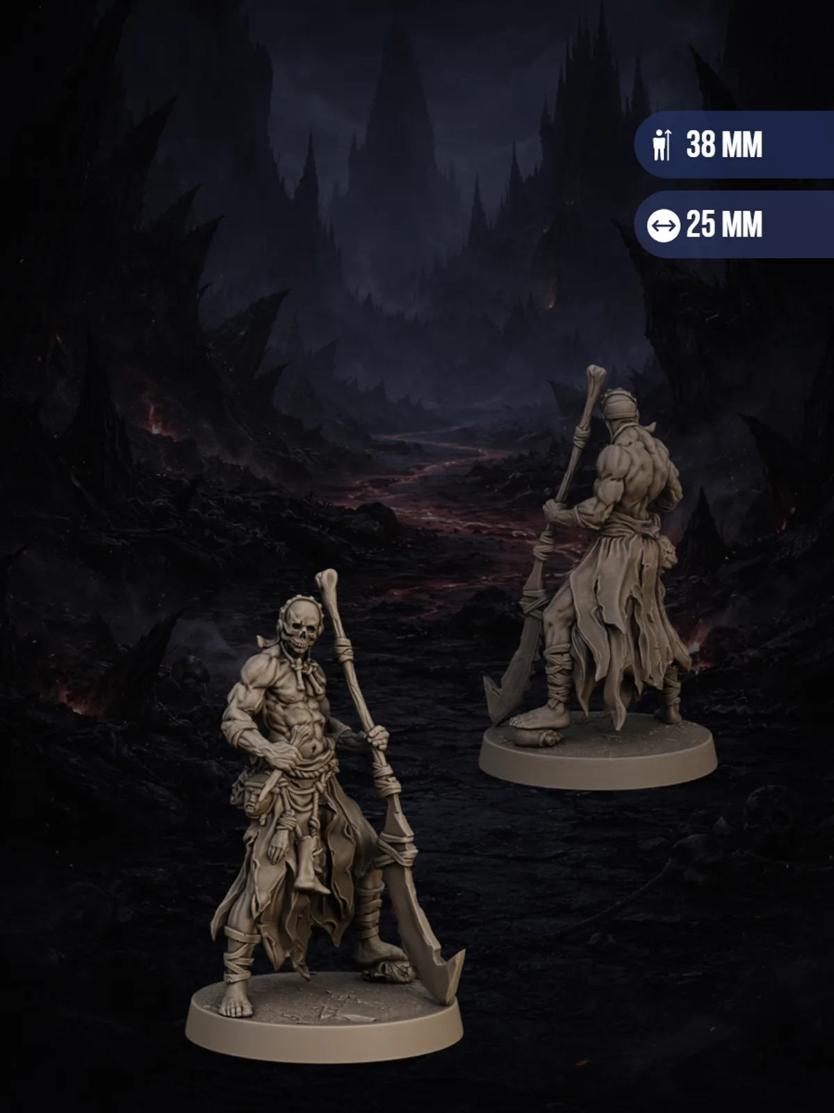 Кровавые охотники Набор для настольных игр ДнД (DnD),Pathfinder, НРИ. Масштаб 32 мм (1:56). Миниатюр — фото 8