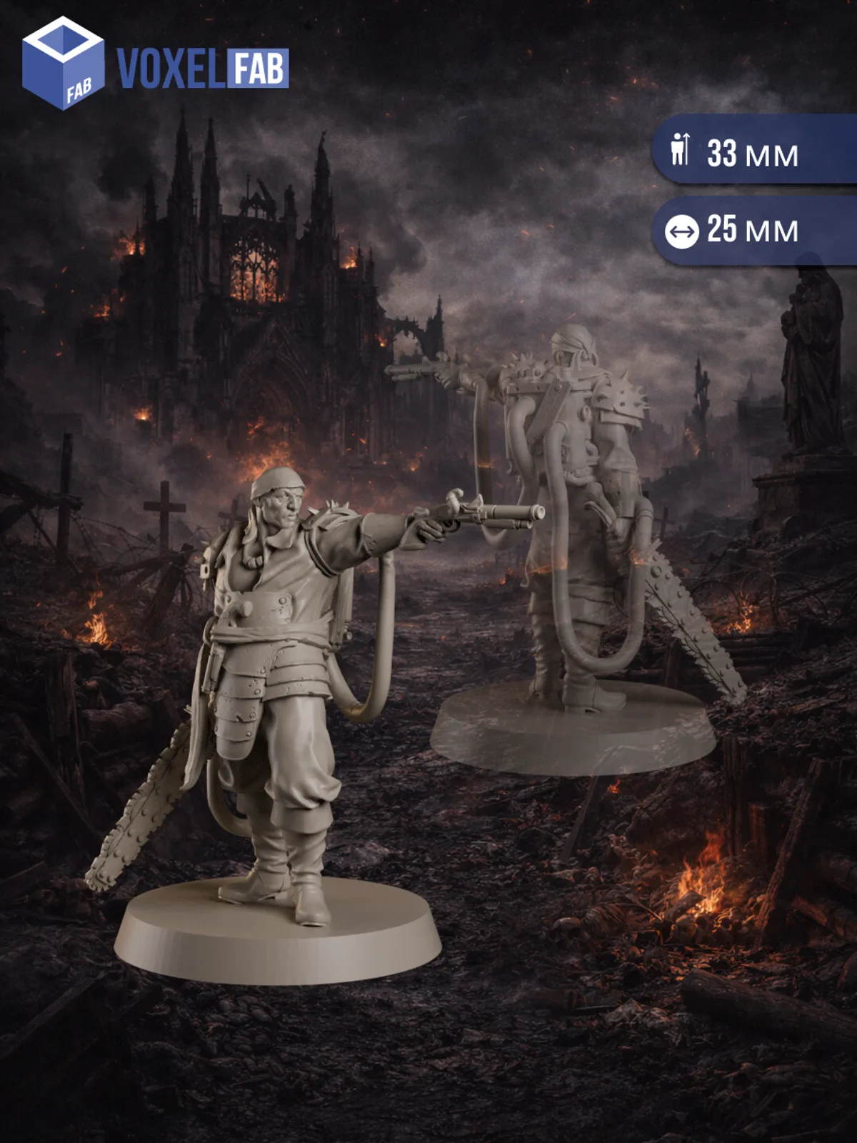 Мясники Ничейной Земли, Наемники миниатюры для настольных игр РНИ, Trench Crusade, WarGames — фото 4