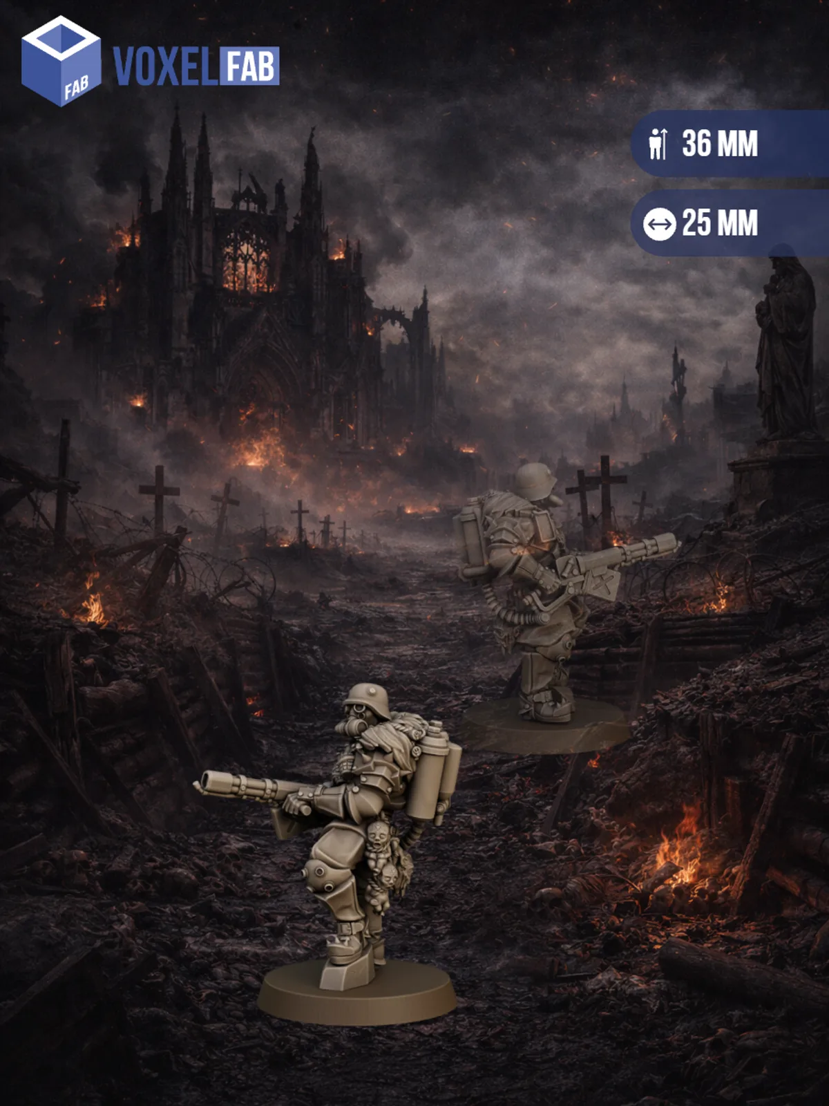 Дивизион Падших Легион Еретиков 13шт миниатюры Trench Crusade — фото 3