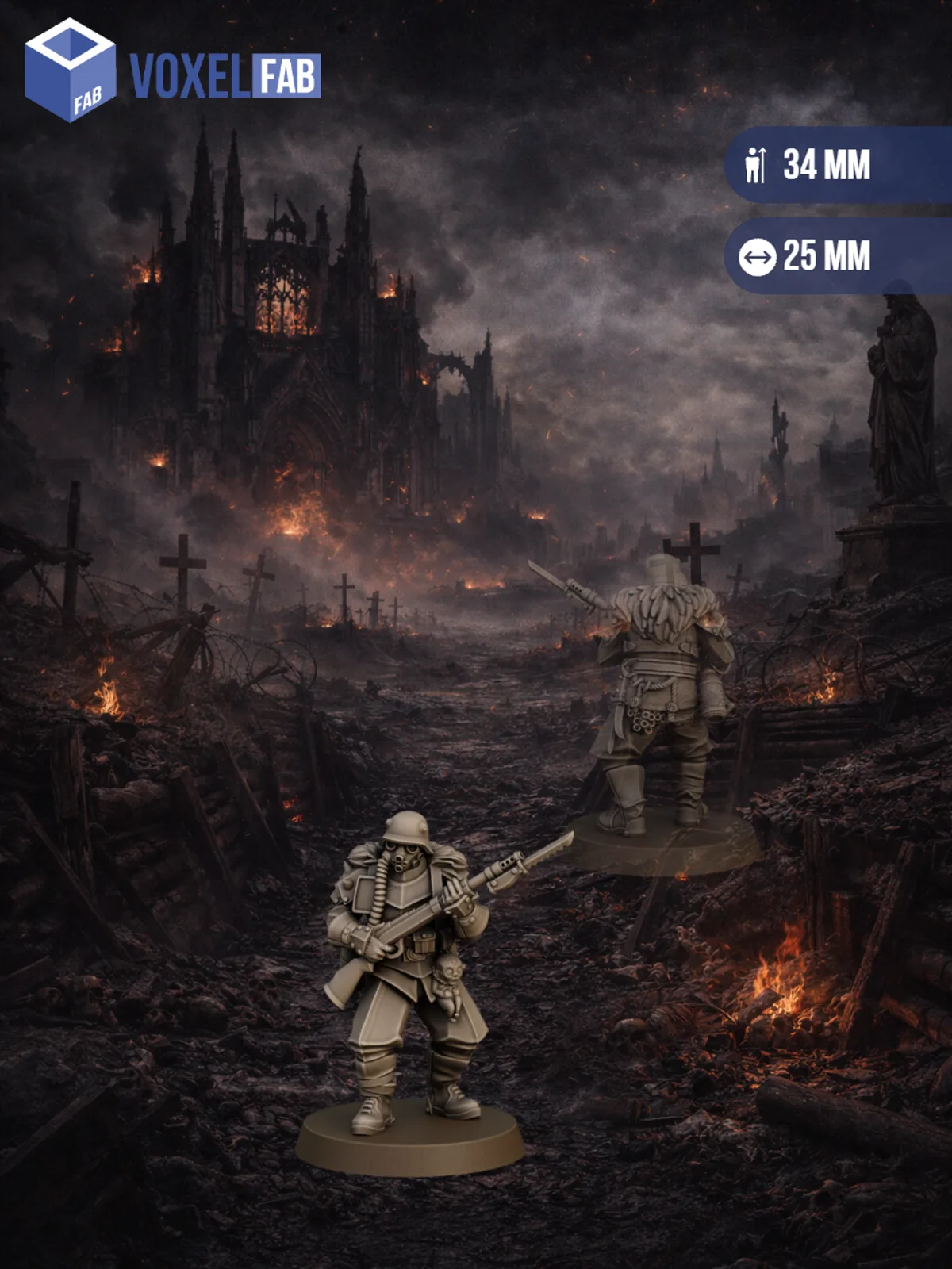 Дивизион Падших Легион Еретиков 13шт миниатюры Trench Crusade — фото 5
