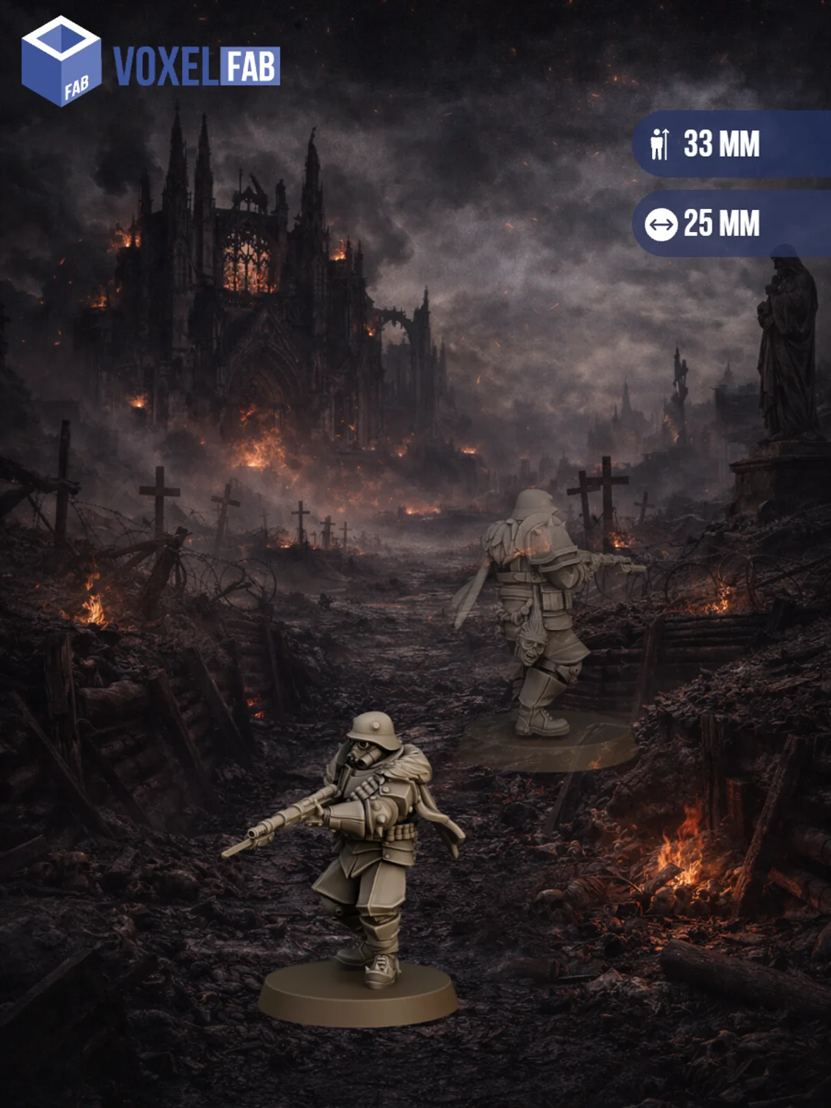 Дивизион Падших Легион Еретиков 13шт миниатюры Trench Crusade — фото 6