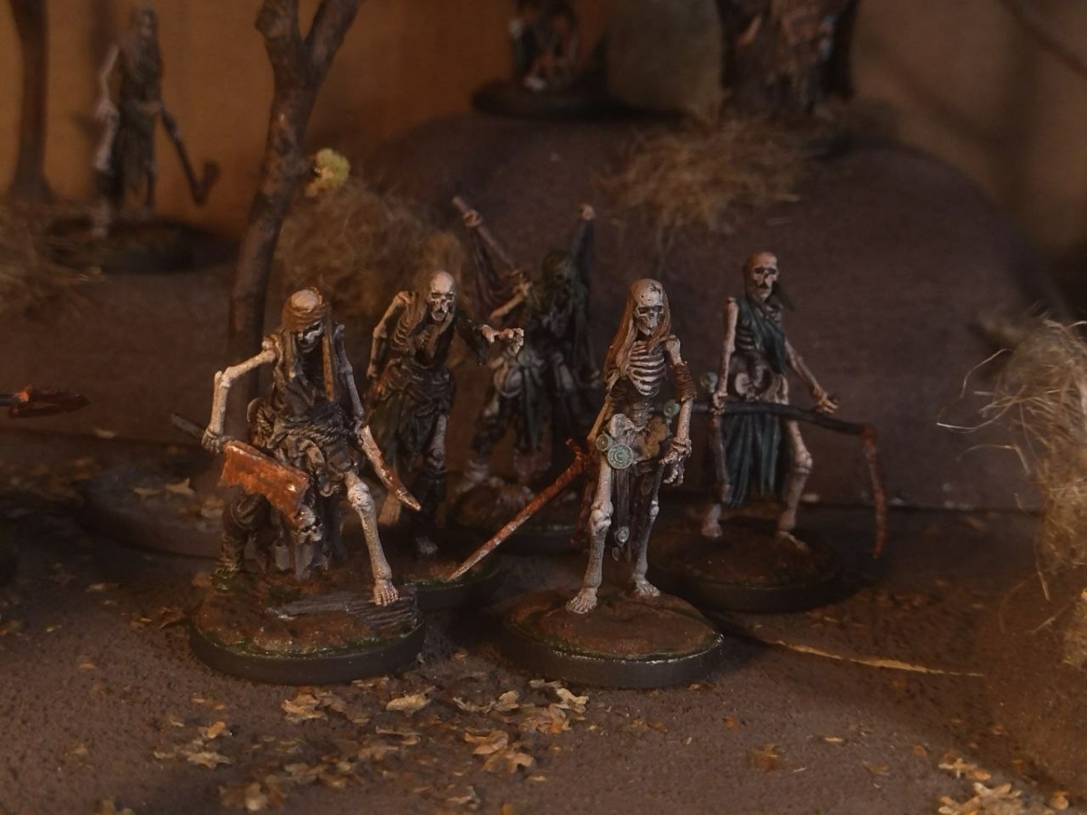 Покрашенная миниатюра Скелеты Отряд Нежити, Набор миниатюр ДнД DnD Pathfinder, 10шт 35-48мм для НРИ (скелеты-воины) — работа VoxelFab, галерея VoxelFab