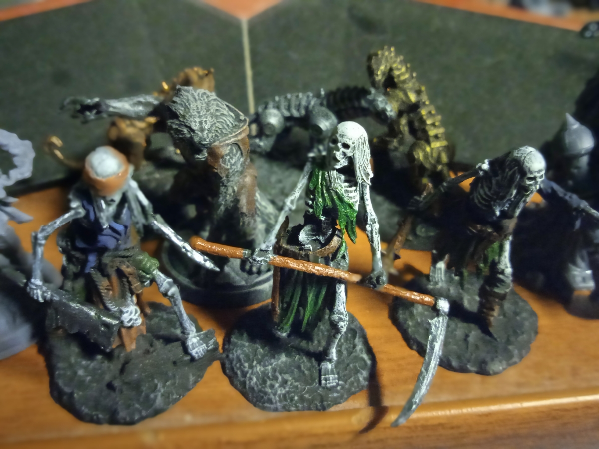 Покрашенная миниатюра Скелеты Отряд Нежити, Набор миниатюр ДнД DnD Pathfinder, 10шт 35-48мм для НРИ (скелеты-воины) — работа VoxelFab, галерея VoxelFab